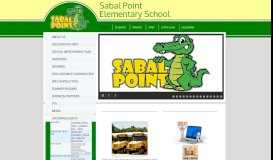 
							         Sabal Point Elementary School > Home								  
							    