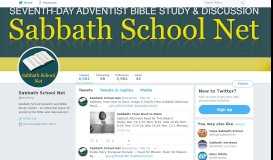 
							         Sabbath School Net (@ssnetorg) | Twitter								  
							    
