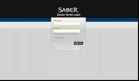 
							         Saber Customer Sales Portal -								  
							    