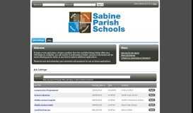 
							         SABINE PARISH SCHOOL DISTRICT - TalentEd Hire								  
							    