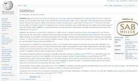 
							         SABMiller - Wikipedia								  
							    