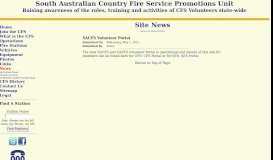 
							         SACFS Volunteer Portal - CFS Promotions Unit								  
							    