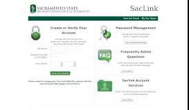 
							         SacLink Accounts and Passwords								  
							    