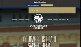 
							         Sacred Heart College: Home								  
							    