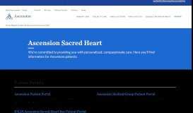 
							         Sacred Heart Health System | Ascension								  
							    