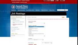 
							         Sacred Heart University Search For Jobs								  
							    