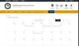 
							         Saddle Brook School District / Calendar								  
							    