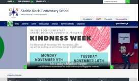
							         Saddle Rock Elementary School / Homepage								  
							    