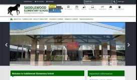
							         Saddlewood Elementary School / Homepage - Saddlewood ...								  
							    