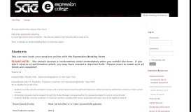 
							         SAE Expression Students » Studio Booking Procedures								  
							    