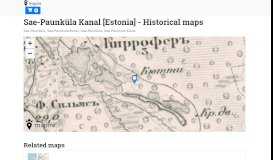 
							         Sae-Paunküla Kanal [Estonia] | Mapire - The Historical Map Portal								  
							    