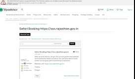 
							         Safari Booking https://sso.rajasthan.gov.in - Ranthambore National ...								  
							    