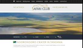 
							         Safari Holidays & Tours in Ngorongoro Crater - Safari Club								  
							    
