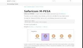 
							         Safaricom M-PESA - Splynx documentation								  
							    