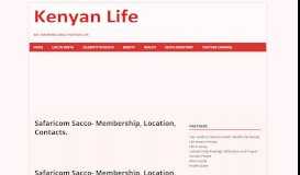 
							         Safaricom Sacco- Membership, Location, Contacts.								  
							    