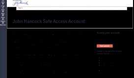 
							         Safe Access Account - John Hancock								  
							    