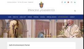 
							         Safe Environment Portal | Roman Catholic Diocese of Lafayette ...								  
							    