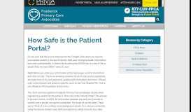 
							         Safe Patient Portal - Frederick Primary Care Associates								  
							    