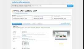 
							         safeconow.com at Website Informer. Sign In. Visit Safeconow.								  
							    