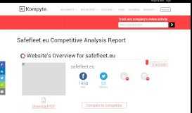 
							         Safefleet.eu Competitive Analysis Report - Kompyte								  
							    