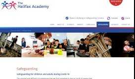 
							         Safeguarding - The Halifax Academy								  
							    