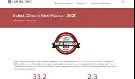 
							         Safest Cities in New Mexico, 2019 | National Council For Home Safety ...								  
							    
