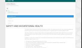 
							         Safety and Occupational Health - DoDEA								  
							    