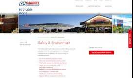
							         Safety & Environment - Carroll Branded Fuels - Carroll Fuel								  
							    