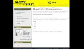 
							         Safety First Associates								  
							    