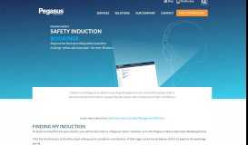 
							         Safety Induction Bookings - Pegasus								  
							    