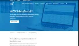 
							         Safety Portal | Automate Safety Letter Distribution | WCG Clinical								  
							    