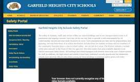 
							         Safety Portal - Garfield Heights City Schools								  
							    