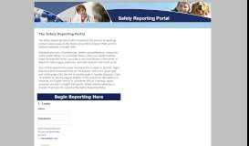 
							         Safety Reporting Portal								  
							    
