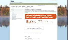 
							         Safety Risk Management - Home - NC DEQ								  
							    