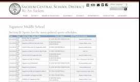 
							         Sagamore - Sports - Sachem Central School District Schools								  
							    