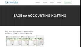 
							         Sage 50 Accounting Hosting | Cloudnine Realtime								  
							    