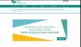 
							         Sage Acquisitions								  
							    