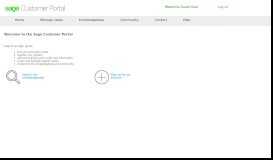 
							         Sage Customer Portal: Home								  
							    