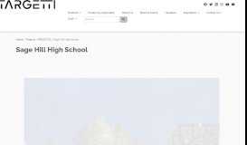 
							         Sage Hill High School — Targetti								  
							    