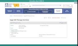 
							         Sage Hill Therapy Services - Montana Medical Home Portal								  
							    