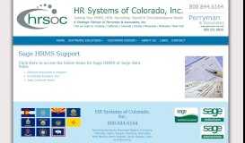 
							         Sage HRMS Support								  
							    
