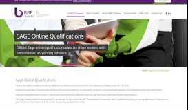 
							         Sage Online Qualifications - Nationally Accredited - BBE Training								  
							    
