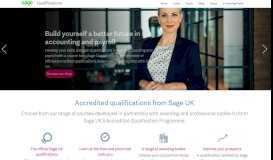 
							         Sage Qualifications - Training & Software								  
							    