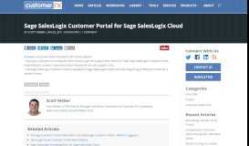 
							         Sage SalesLogix Customer Portal for Sage SalesLogix Cloud ...								  
							    