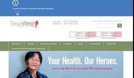 
							         SageWest Health Care | Lander & Riverton WY Hospital								  
							    