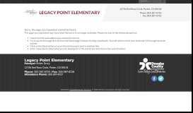 
							         Sagewood Middle School - Legacy Point Elementary								  
							    