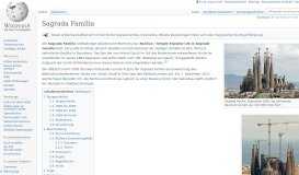 
							         Sagrada Família – Wikipedia								  
							    