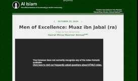 
							         Sahibzada Mirza Ghulam Ahmad - True Servant of Allah - MKA UK								  
							    
