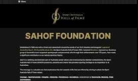
							         SAHOF Foundation - Sport Australia Hall of Fame								  
							    