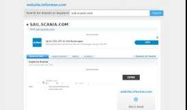 
							         sail.scania.com at WI. Login to Scania - Website Informer								  
							    